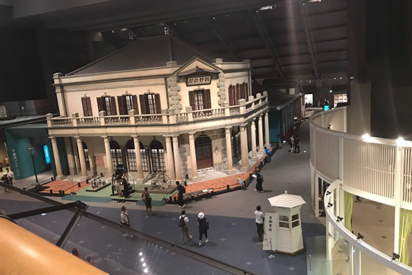 江戸東京博物館 展示室 東京 朝野新聞社 復元