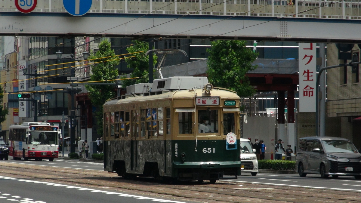 650形 651号（被爆電車） - 中四国最大都市の路面電車写真館