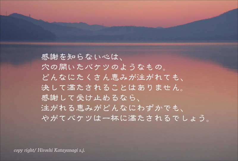 祈りの小箱 91 満たされるために 片柳神父のブログ 道の途中で