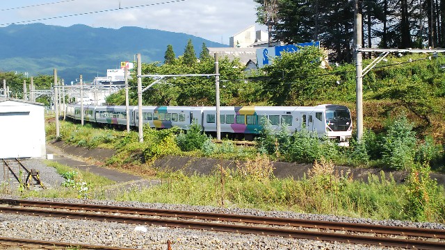 塩尻大門デルタ線 E257系M101編成 疎開 - 特急上高地回遊81号