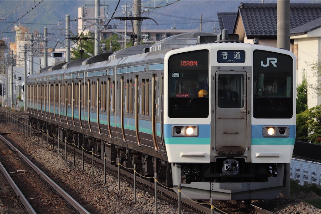 211系方向幕(1本物) 211系 ｜ 方向幕 (非点灯) ｜ 高崎・上越・両毛・吾妻・信越・東北線