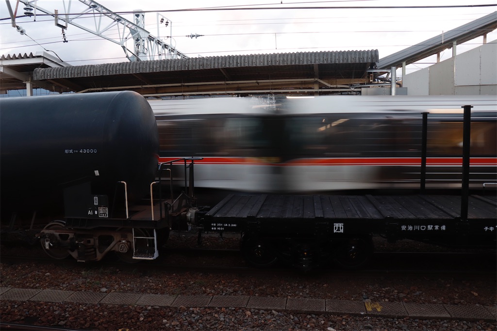 5880レ チキ7134+チキ7122 全検明け - 特急上高地回遊81号