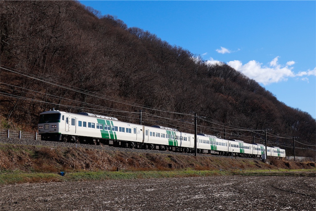 185系B6編成 団臨(新宿→長野) - 特急上高地回遊81号