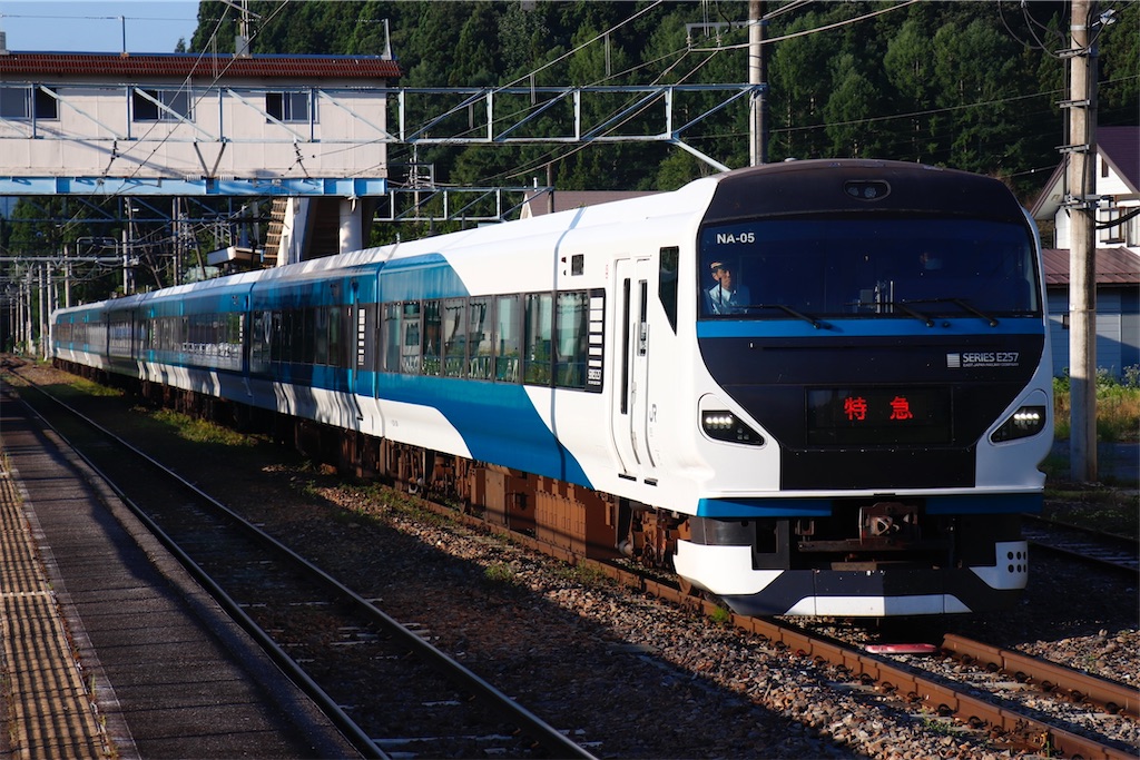 E257系2000番台 特急アルプス・臨時あずさ 84号 - 特急上高地回遊81号