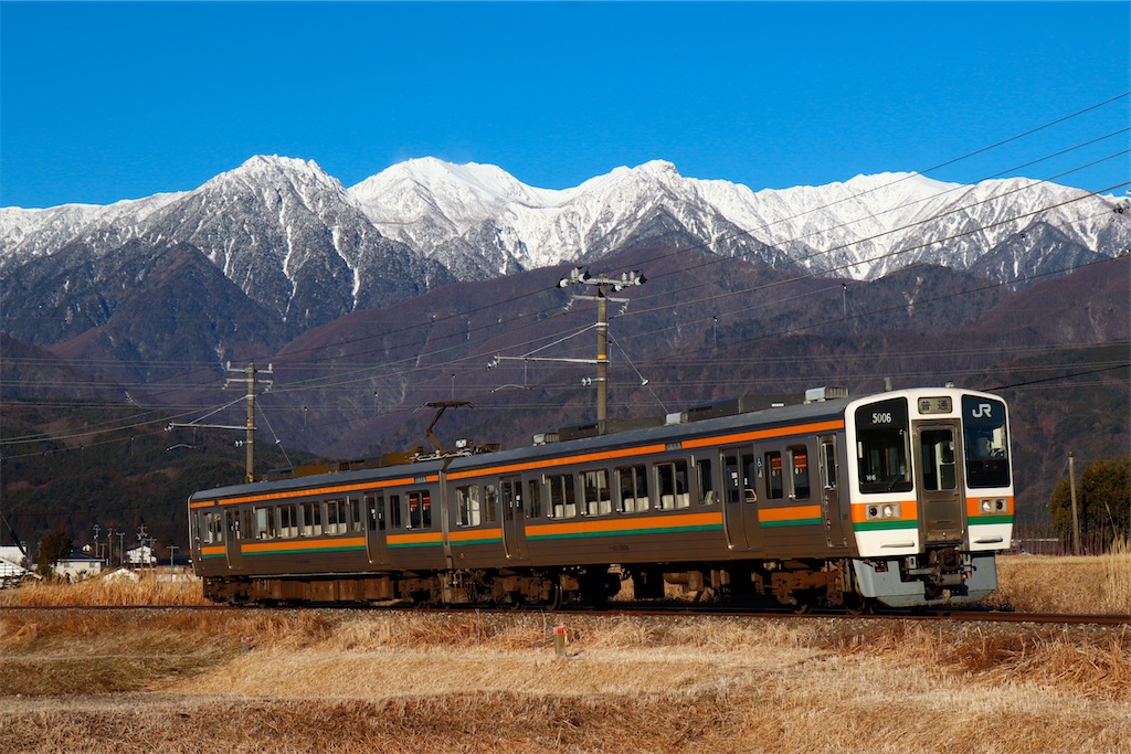 飯田線 213系 撮影 - 特急上高地回遊81号
