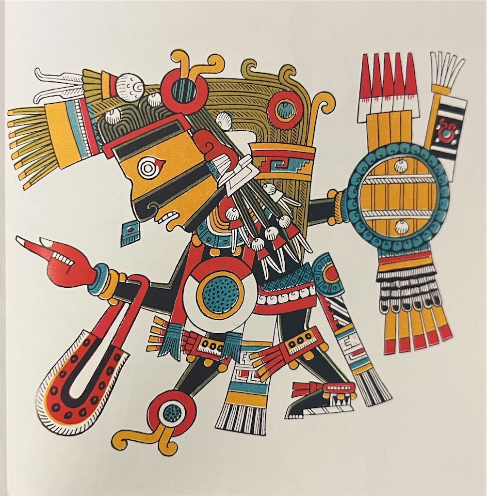 値下げ　メキシコ　アステカ神話の守護神の絵　レプリカ 35％OFF】 アステカ神話の守護神の絵 メキシコ 値下げ レプリカ