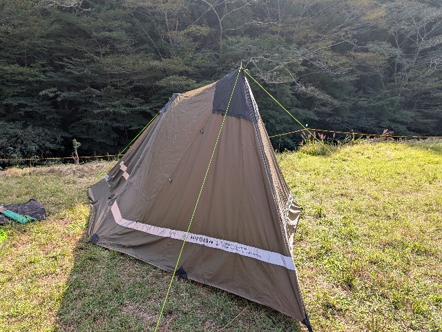 YOKA TIPIにPUP TARPを連結｜前室拡張カスタムで薪ストーブも快適に