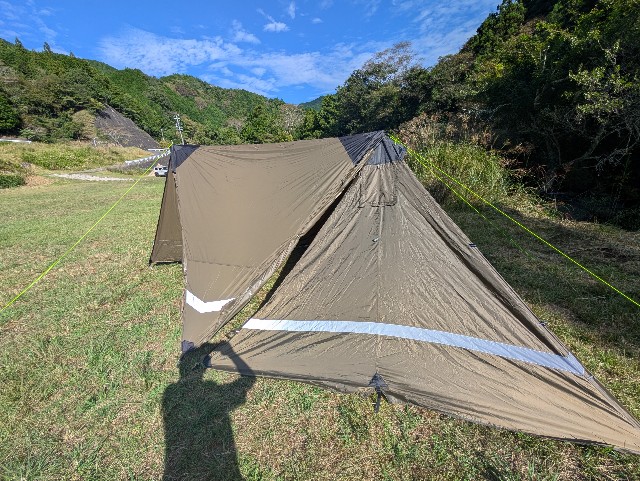 YOKA TIPIにPUP TARPを連結｜前室拡張カスタムで薪ストーブも快適に