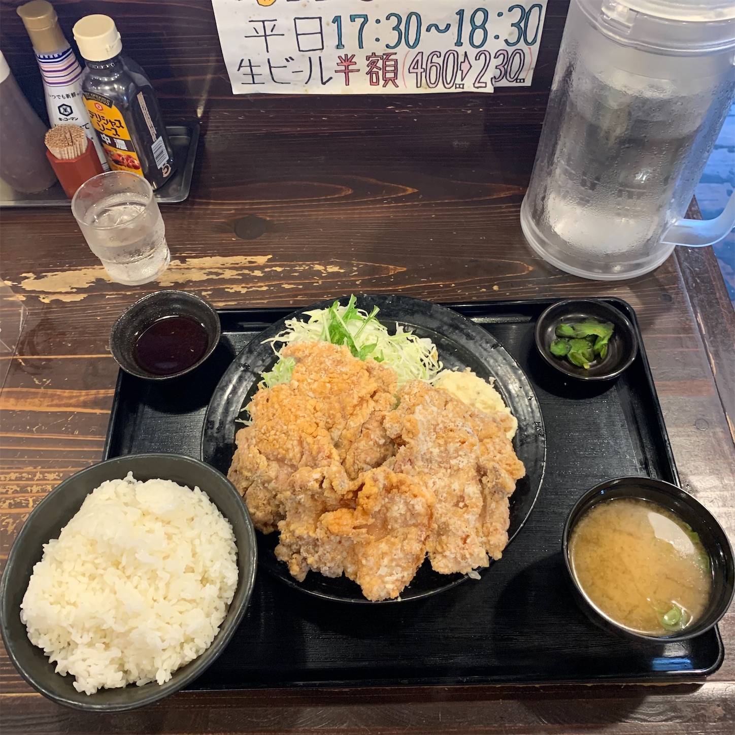 筋肉食堂 吉田屋 新潟市西区 唐揚げ定食 きまぐれlife