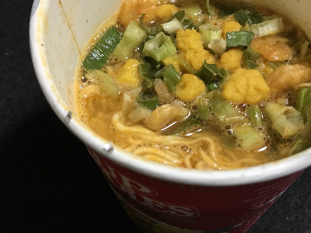 タイカップヌードル トムヤンクン味 出来上がり