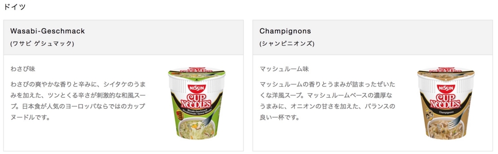 カップヌードル シャンピニオンズ