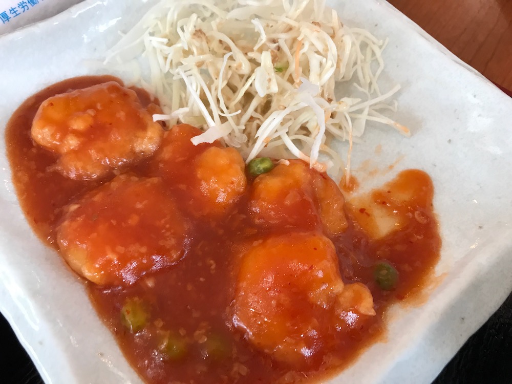 中華料理 萬福 ランチ エビチリ