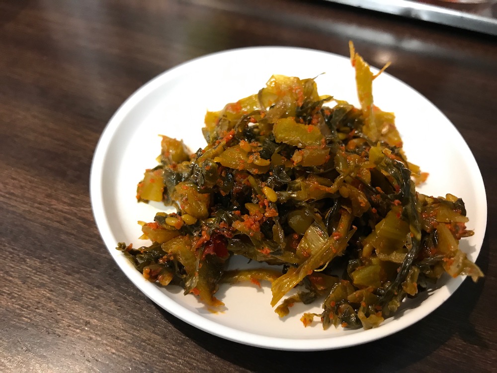 ふくの家愛敬店 激辛高菜無料