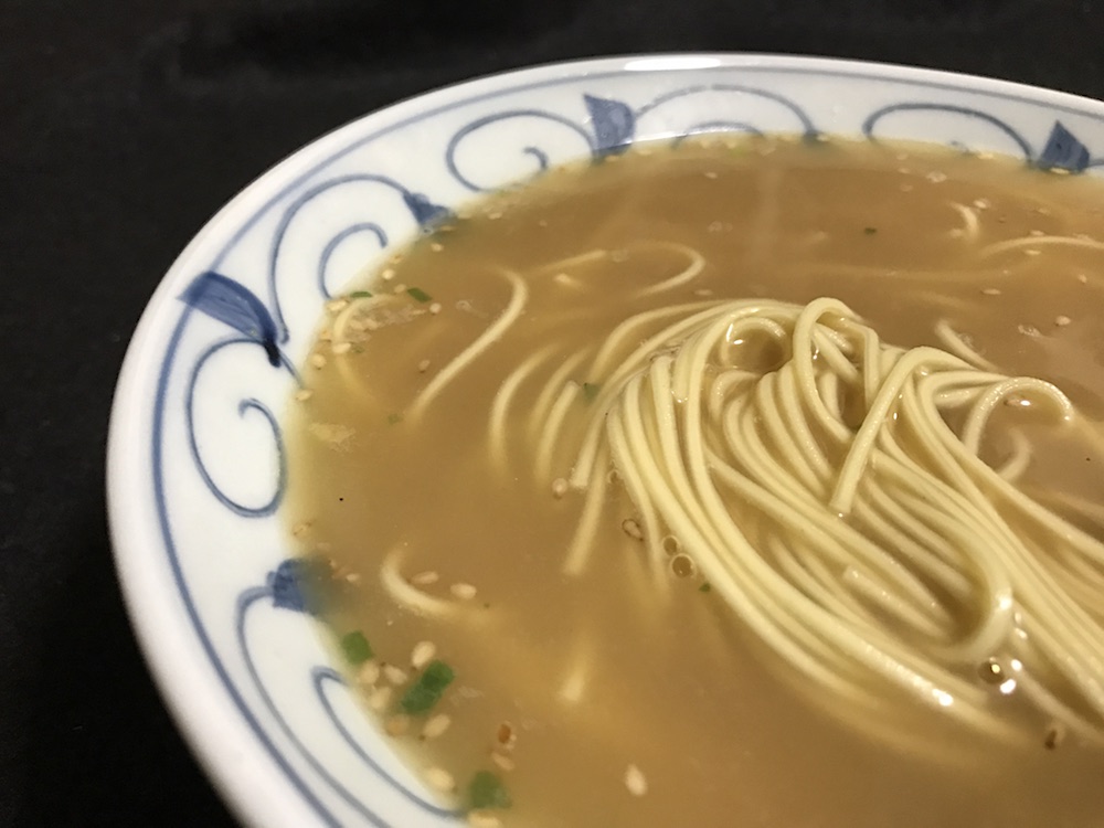 マルタイ棒ヌードル醤油豚骨 出来上がり