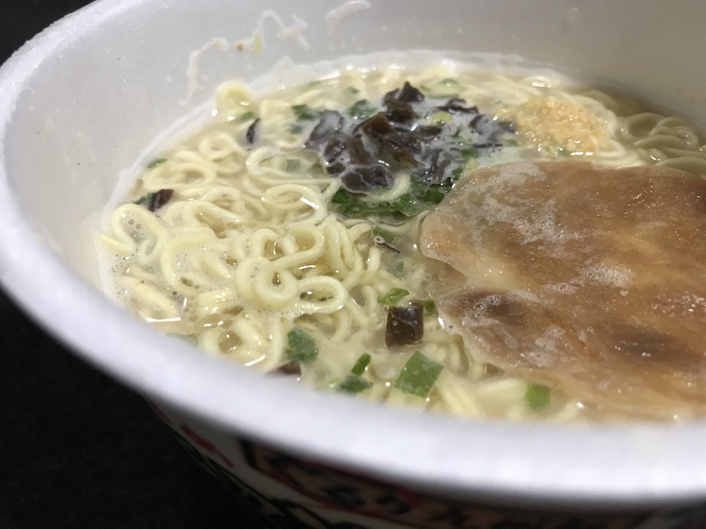 サンポー 久留米ラーメン　出来上がり