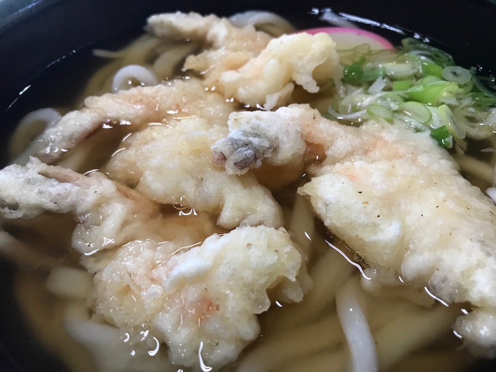 岩屋うどん　海老天うどん