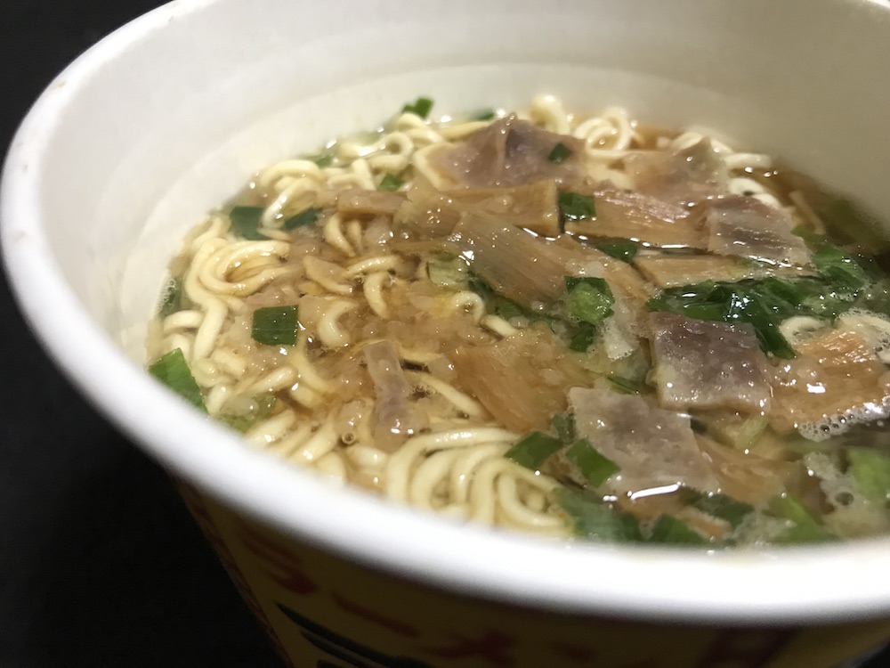 来来亭しょうゆラーメン 出来上がり
