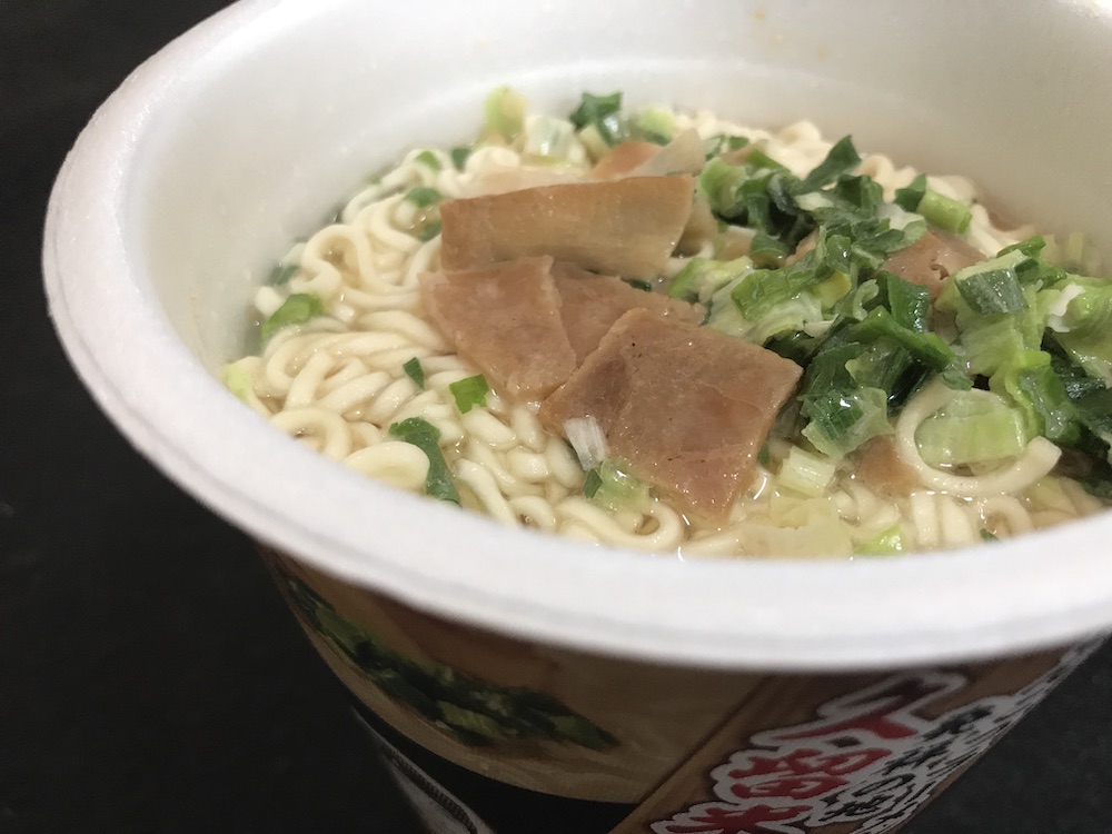マルタイ久留米濃厚とんこつラーメン 出来上がり