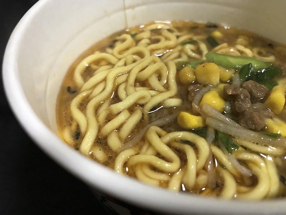 一度は食べたい名店の味 ど・みそ 特みそこってりらーめん 出来上がり