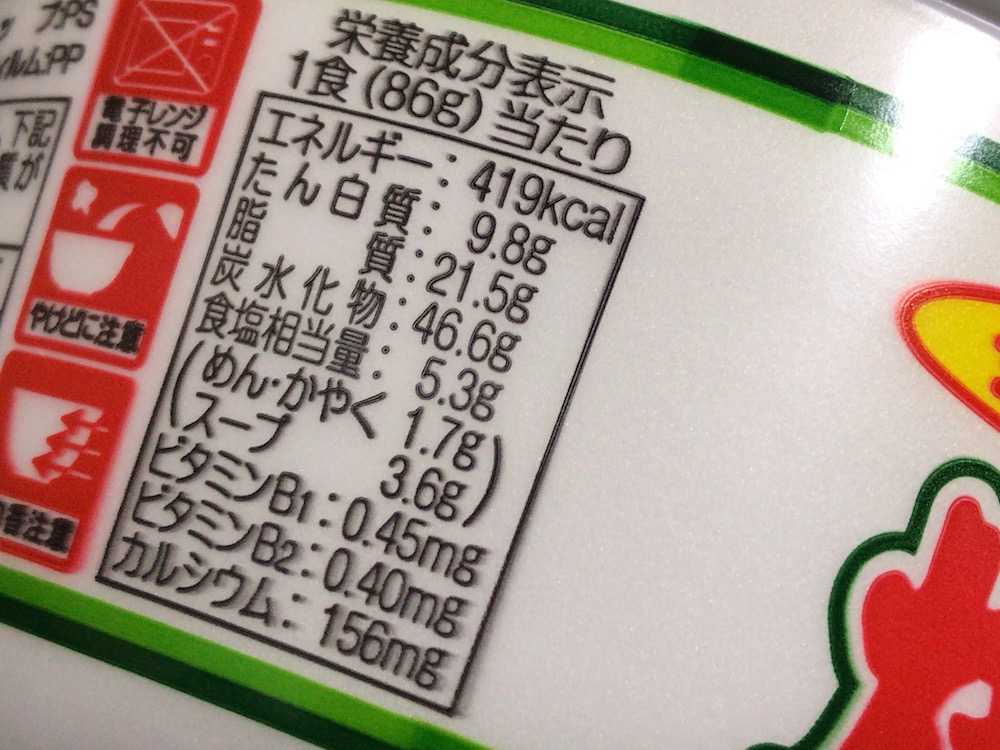 サンポー 焼豚ラーメンねぎとんこつ味 食塩相当量