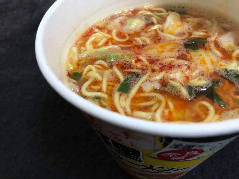 全国ラーメン店マップ　奈良編　天理スタミナラーメンしょうゆ味 出来上がり