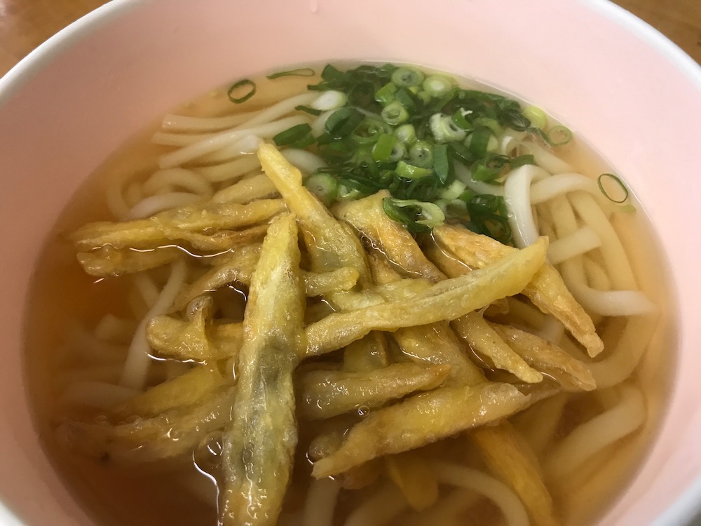 もち吉直方本店　ゴボ天うどん