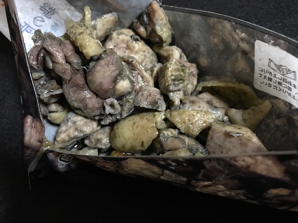鶏の炭火焼　出来上がり