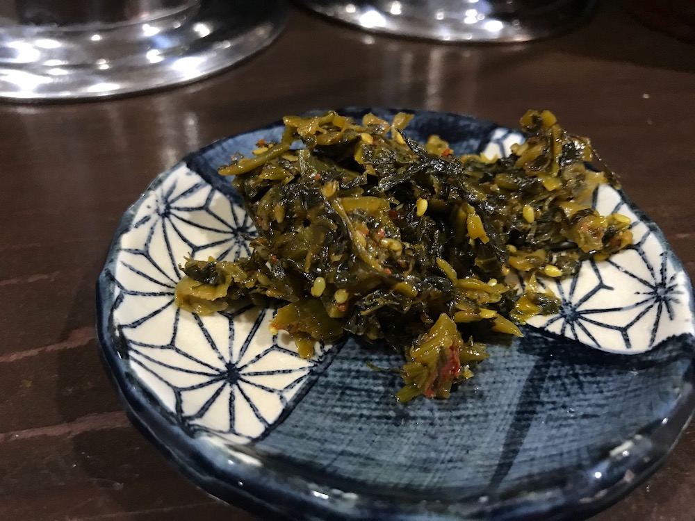 久留米ラーメン金ちゃん　辛子高菜
