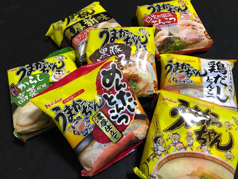 うまかちゃん　ラインナップ