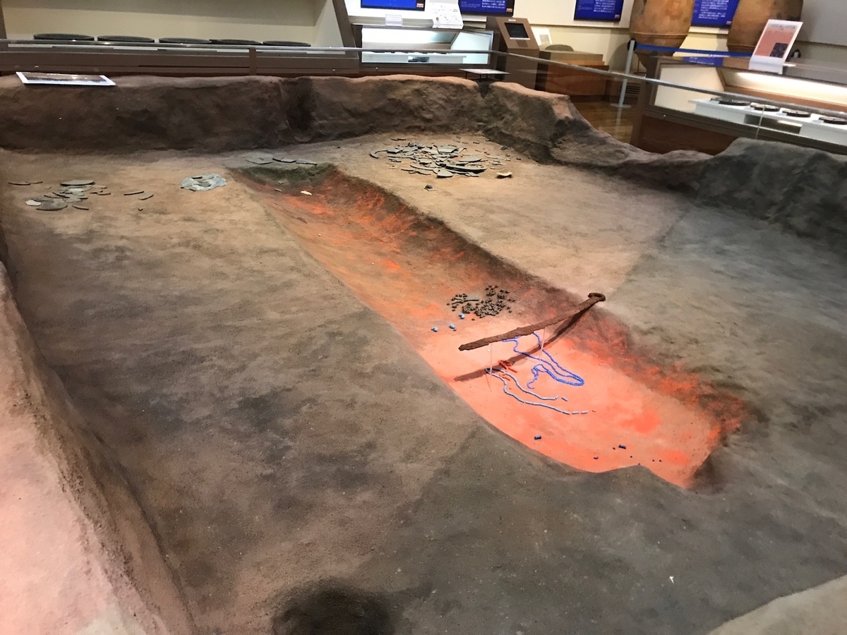 伊都国歴史博物館 平原古墳王王墓主体部復元模型