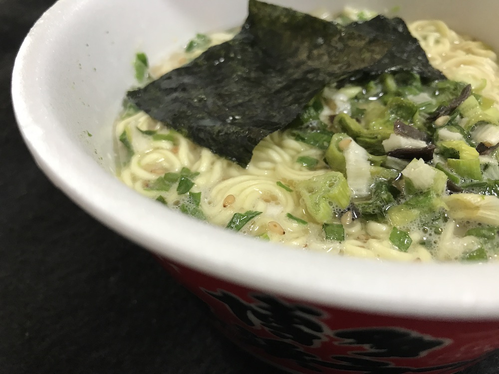 マルタイ博多長浜ラーメン　出来上がり