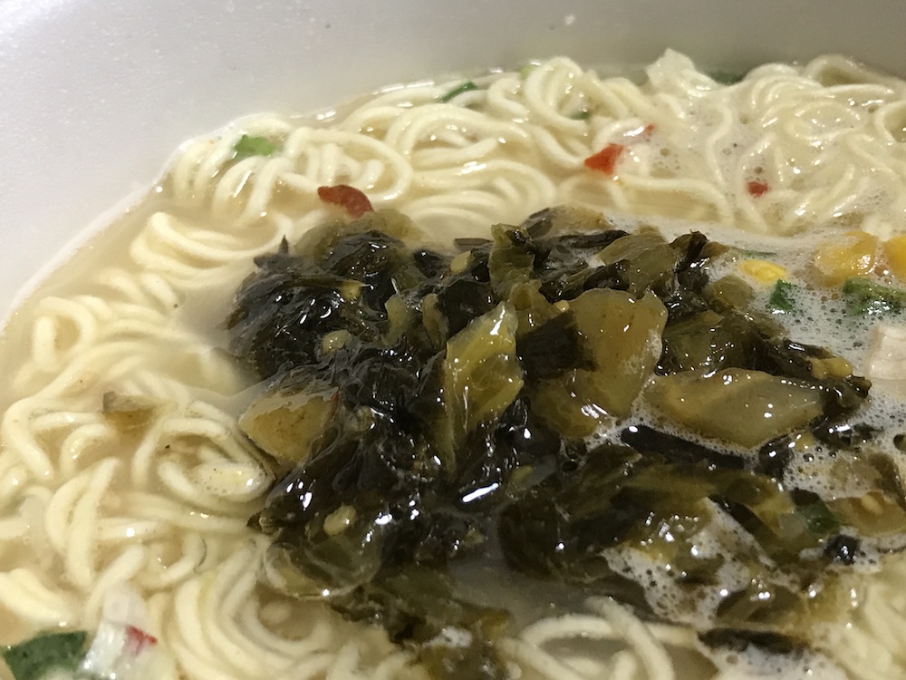 サンポー高菜ラーメン　辛子高菜