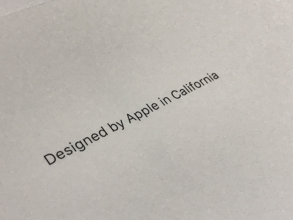 Designed by Apple in California