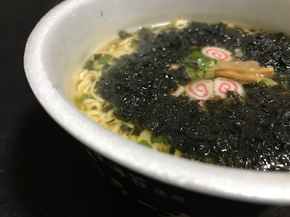 サンポー海苔ラーメン 出来上がり