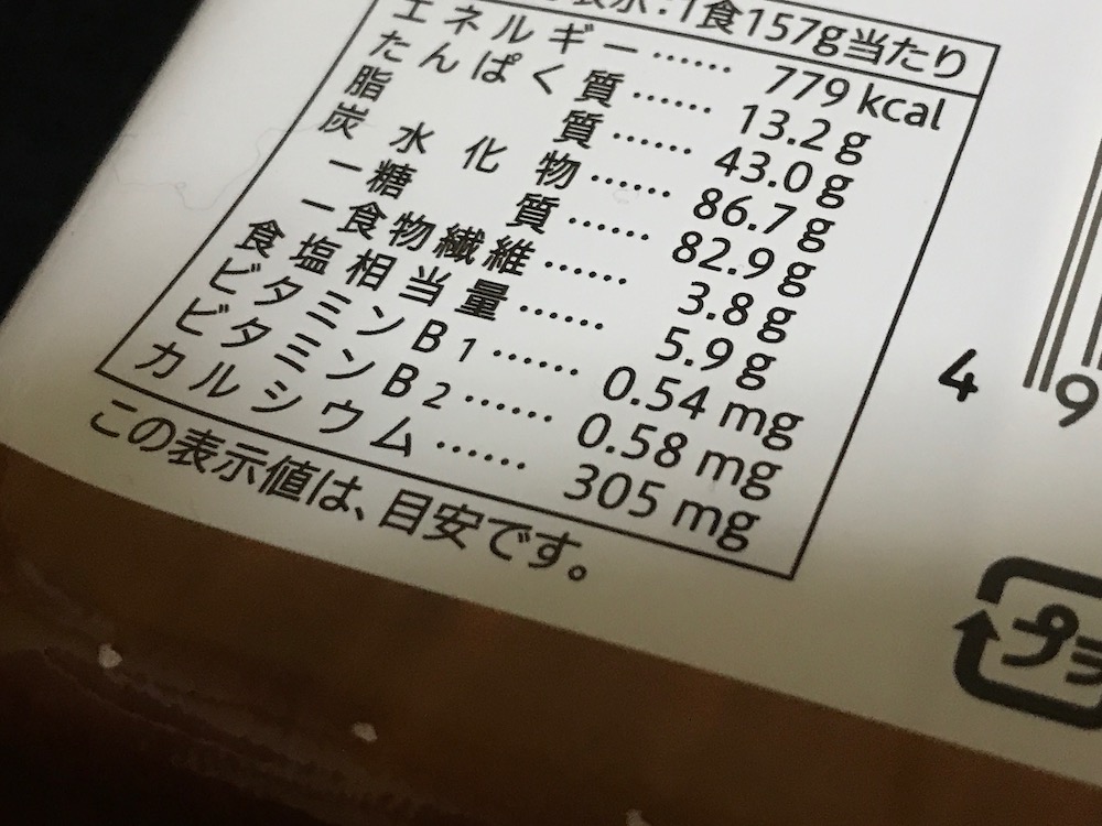 1分湯戻し 大盛ソース焼そば　食塩相当量