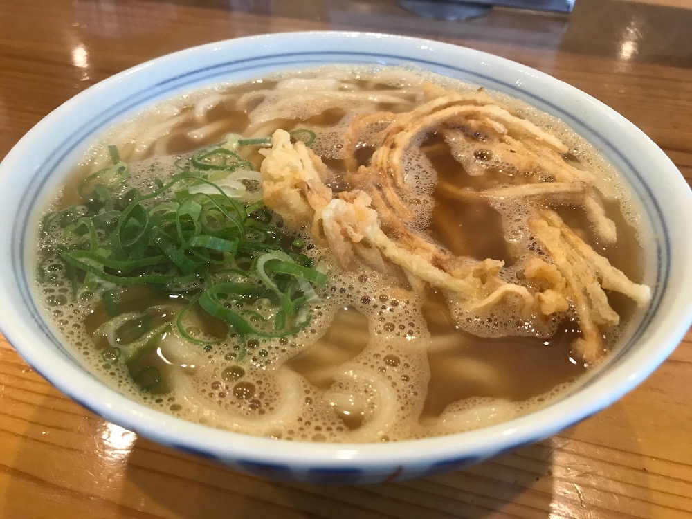 久留米荘津福店　ごほう天うどん