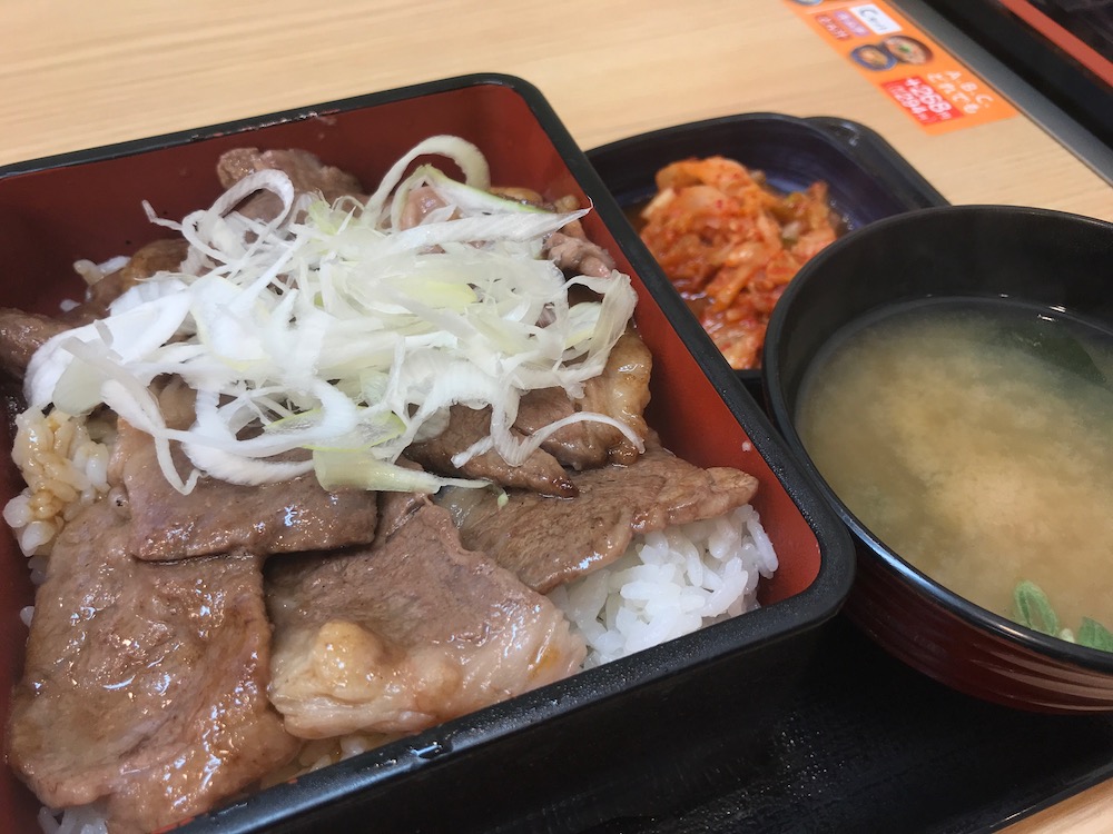 吉野家　黒毛和牛重　出来上がり
