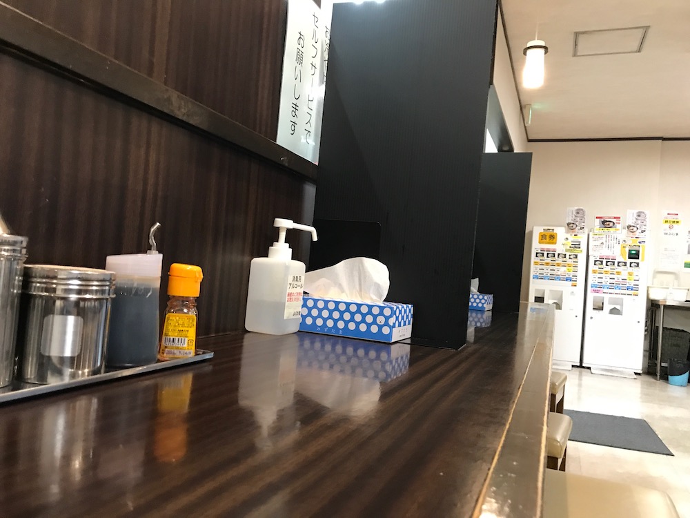 ふくの家愛敬店 コロナ対策店内