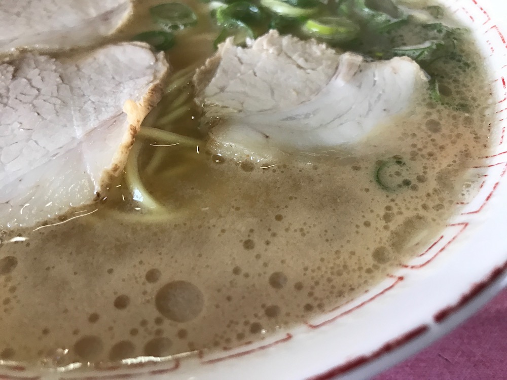 来々軒大川市　ラーメン　スープ