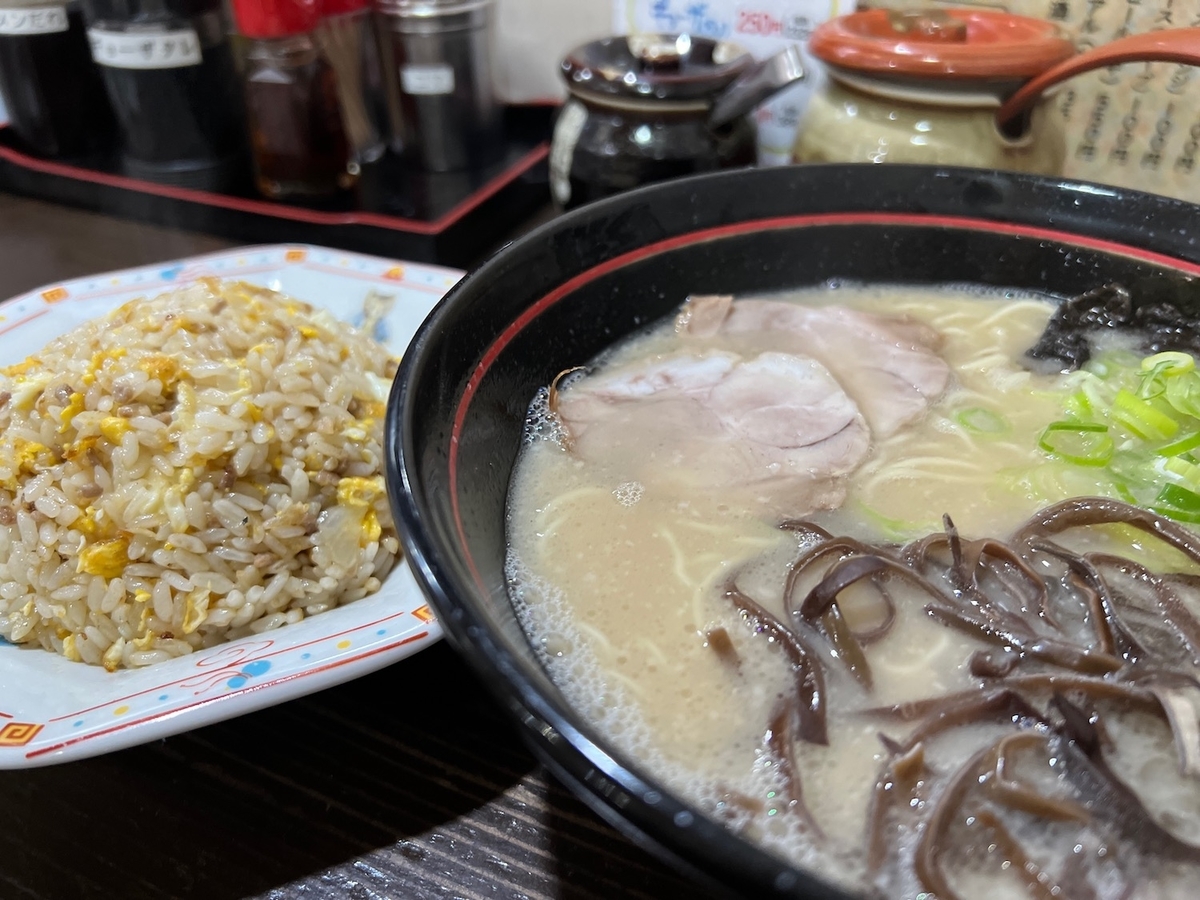 久留米ラーメン金ちゃん　チャーハン定食