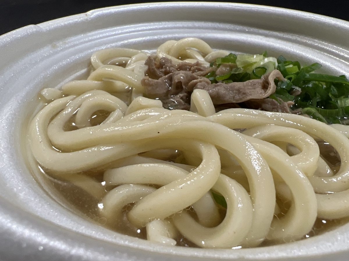 千とせ本店監修　浪花の肉うどん　出来上がり