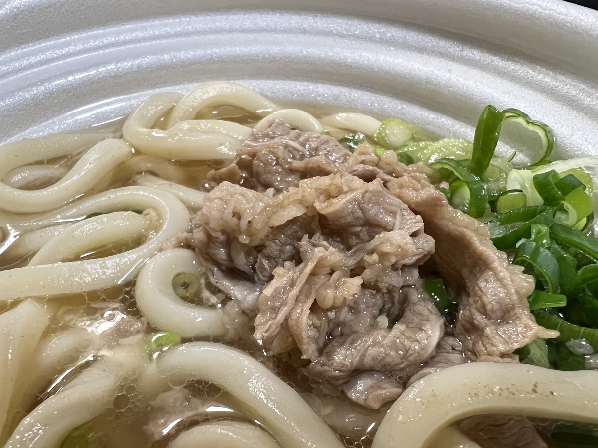 千とせ本店監修　浪花の肉うどん　出来上がり