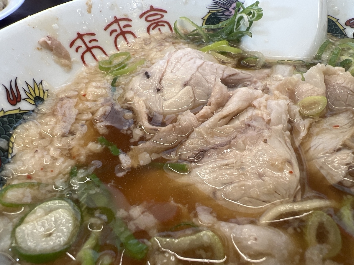 来来亭佐賀新栄店　ラーメン　チャーシュー