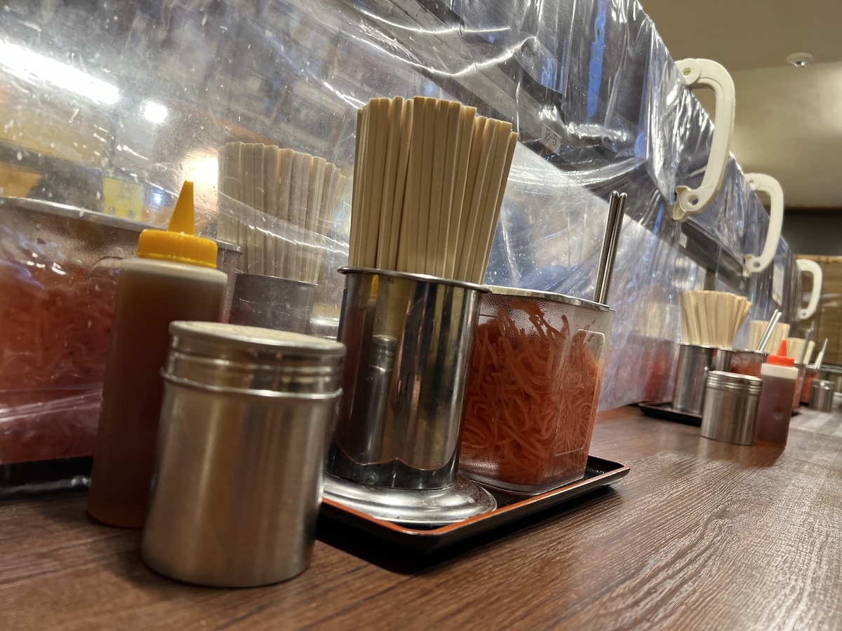 久留米　丸星ラーメン　店内　