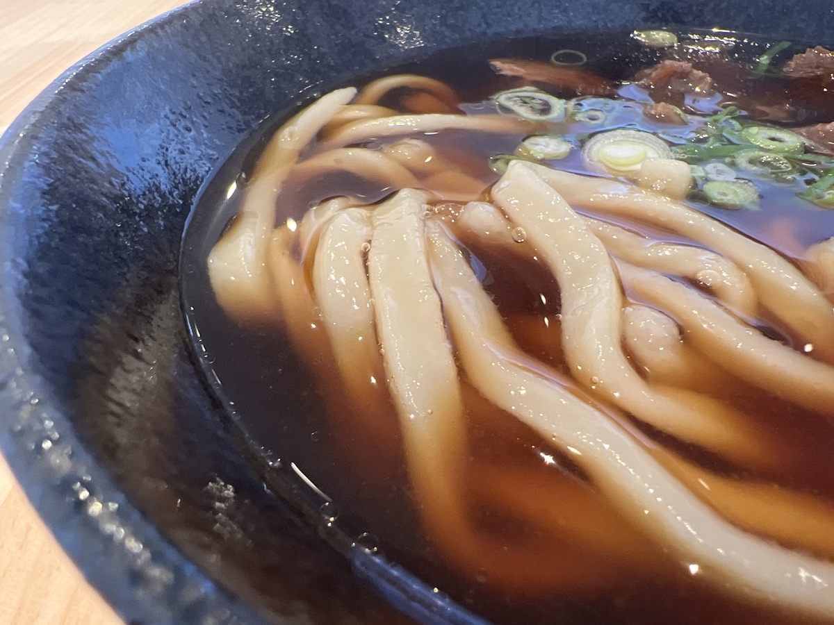 めん処かめや川副店　かめや肉うどん　麺