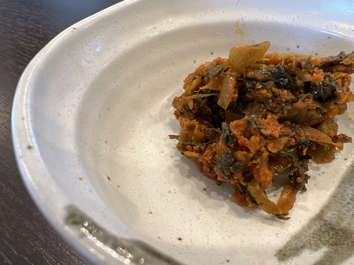 らーめんまるい　辛子高菜