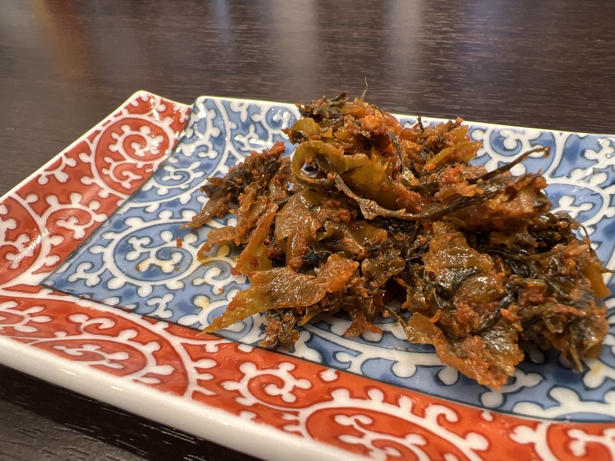 らーめんまるい　辛子高菜