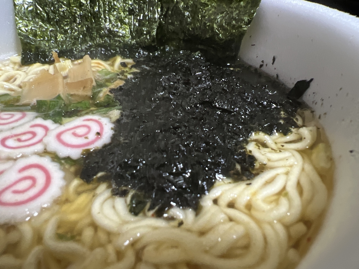 佐賀海苔しょうゆラーメン　出来上がり
