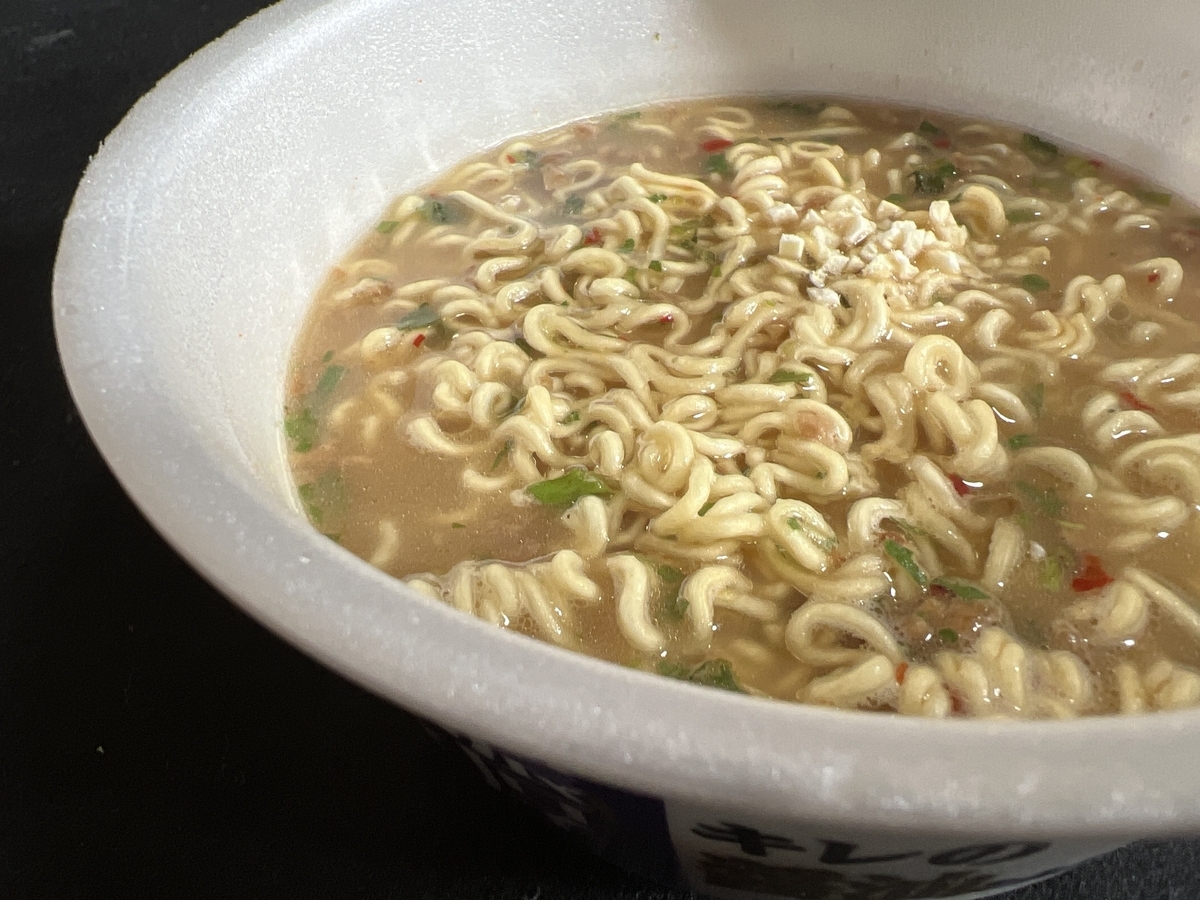 濃厚豚骨キレの醤油豚骨　出来上がり