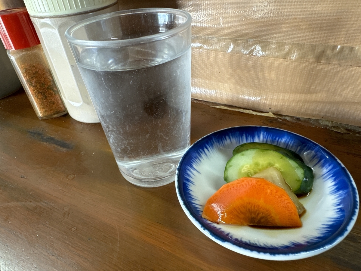ラーメン専門 ほんや 漬物